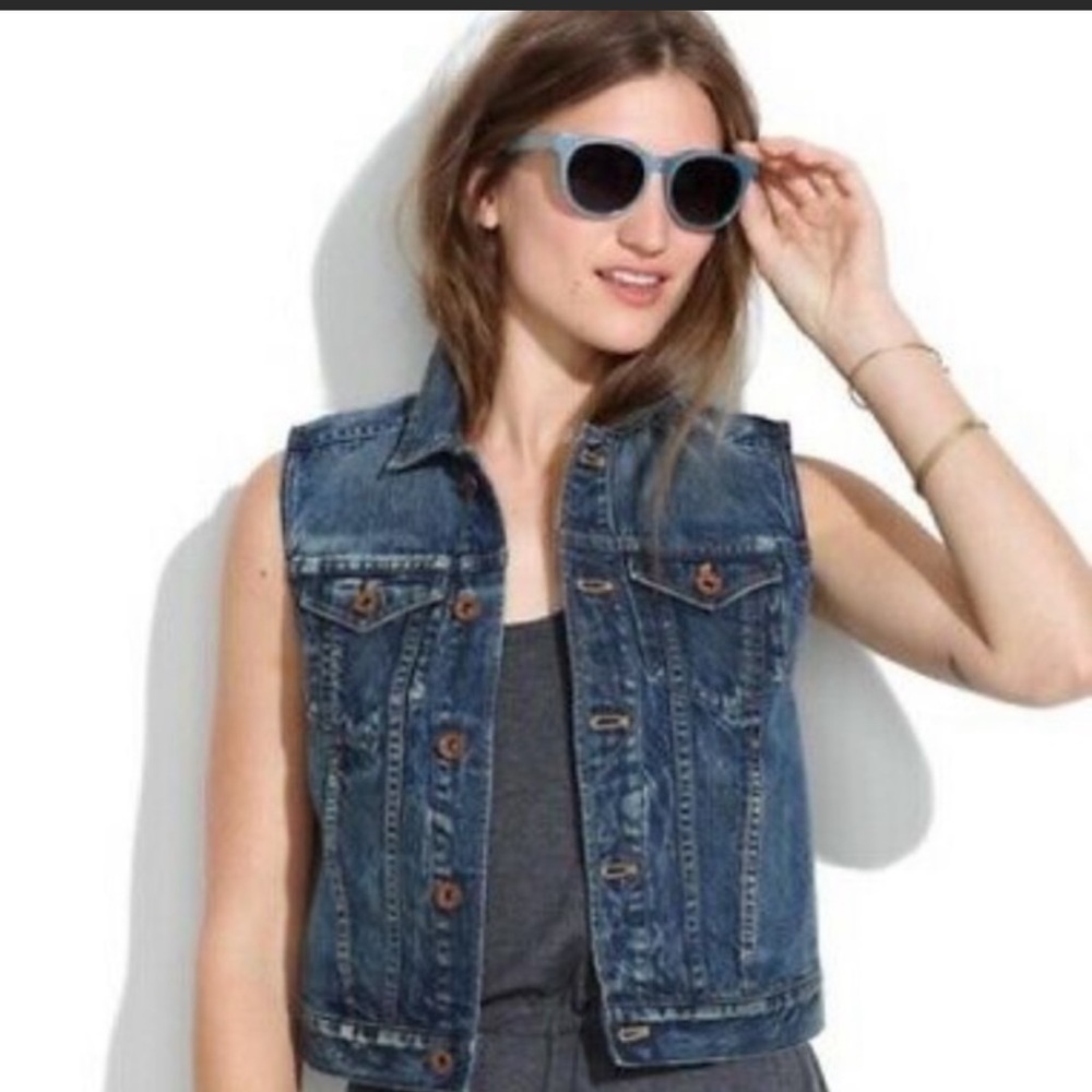 Madewell Women’s Denim Vest Jacket Size Small